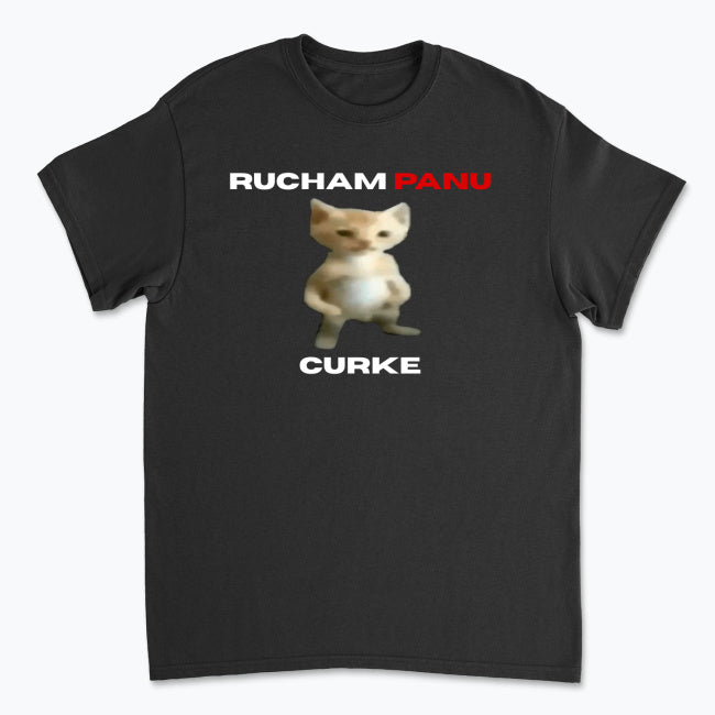 Koszulka Rucham panu Curke Czarna