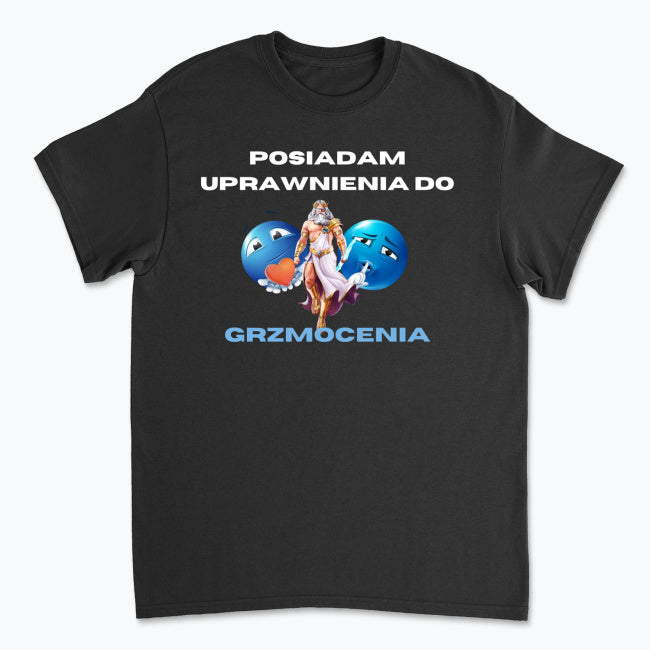 Koszulka Posiadam Uprawnienia do Grzmocenia